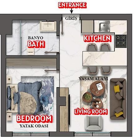 Goelhisar Mavi Konak Apart Otel Екстер'єр фото